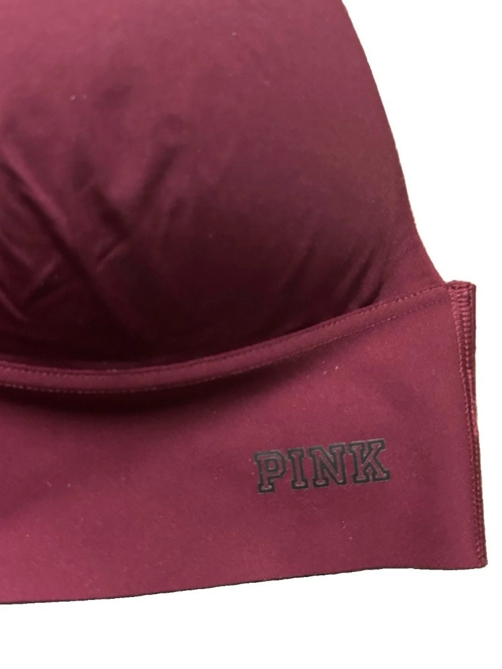 Women’s Pink Victoria’s Secret Burgundy Bralette Size Medium - Picture 2 of 5